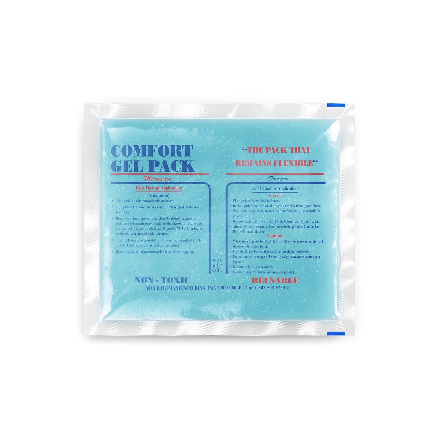 Reusable Blue Ice 4 x 6 Cold Pack